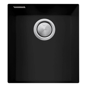Oliveri Santorini Standard Single Bowl Undermount Sink Matte Black