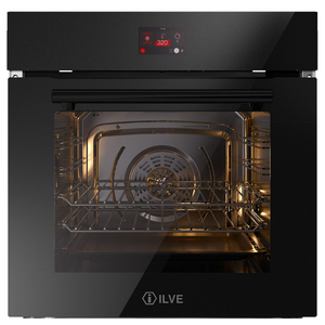 ILVE 60cm Professional Plus Single Electric Oven - Black Glass