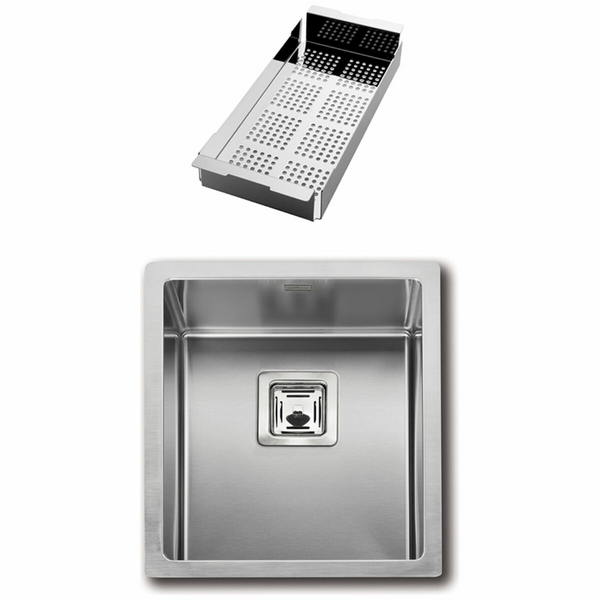 Artinox Radius 34 Single Bowl Sink with Strainer RAACC3440
