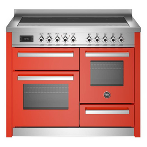 Bertazzoni Professional Series 110cm 5-Zone Induction Cooktop with Electric Triple Oven Cooker Orange