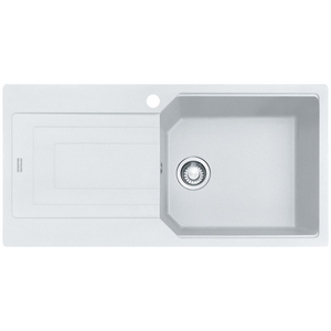 Franke Urban 1000mm Single Bowl Topmount Sink with Left Hand Drainer - White