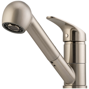 Oliveri London Pull Out Spray Mixer Tap Brushed Nickel