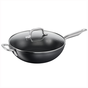 Tefal Premium Specialty Hard Anodised Induction Non-Stick Wok 32cm with Lid H9169417