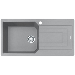 Franke Urban 1000mm Single Bowl Topmount Sink with Right Hand Drainer - Grey