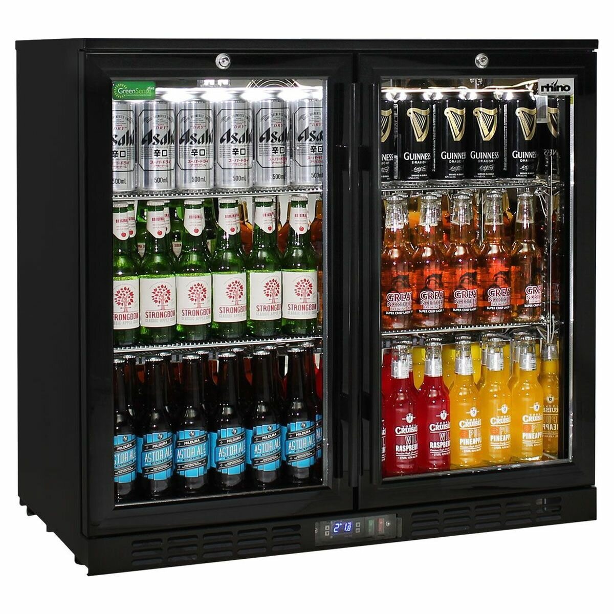 Glass door bar hotsell fridge