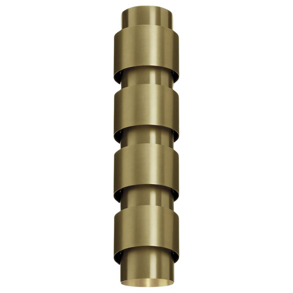 CTO Lighting Ring Tall Wall Light - Satin Brass RINWATSB