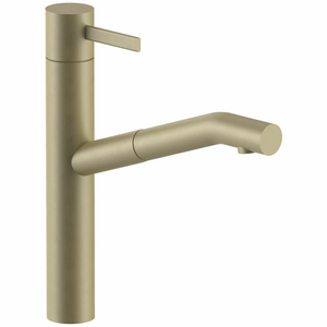 AboutWater AF/21 Pull Out Sink Mixer Tap Matte British Gold PVD