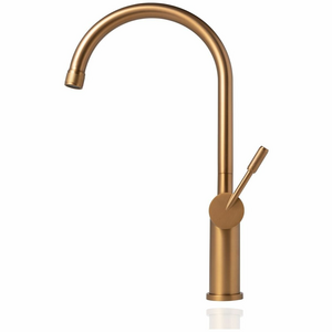 Titan Essentials Gooseneck Kitchen Mixer Tap - Brass TTBR2