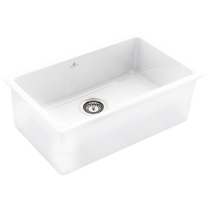 Abey Chambord IV Fireclay Sink - White