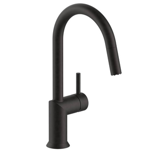 Fantini Nostromo Sink Mixer with Pull Out Hose - Deep Black PVD