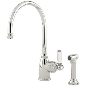 Shaws by Perrin & Rowe Yarrow Kitchen Mixer with Rinse - Nickel AUSH-4346NIWPC
