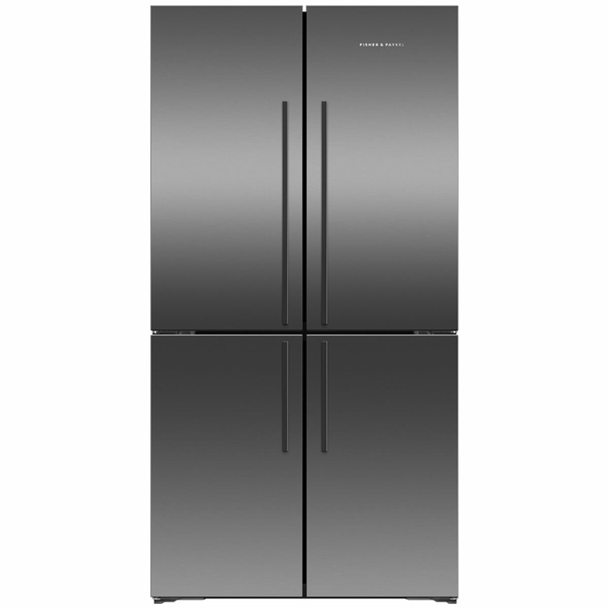Fisher and paykel deals black glass fridge