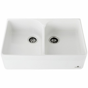 Abey Chambord Clotaire Large Double Bowl Ceramic Sink