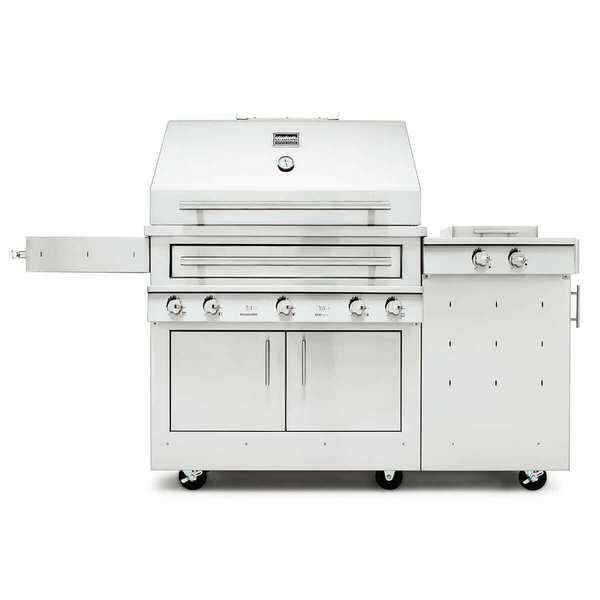 Kalamazoo K750 Hybrid Fire Freestanding LPG Grill with Side Burner K750HS-AU-LPCYL-M6