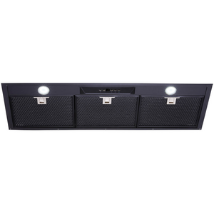 Schweigen 90cm Matte Black UnderMount Rangehood with ISO Drive ST Motor