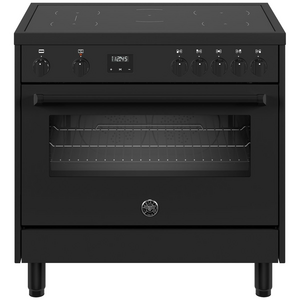 Bertazzoni 90cm Master Series Matte Black Induction Freestanding Oven