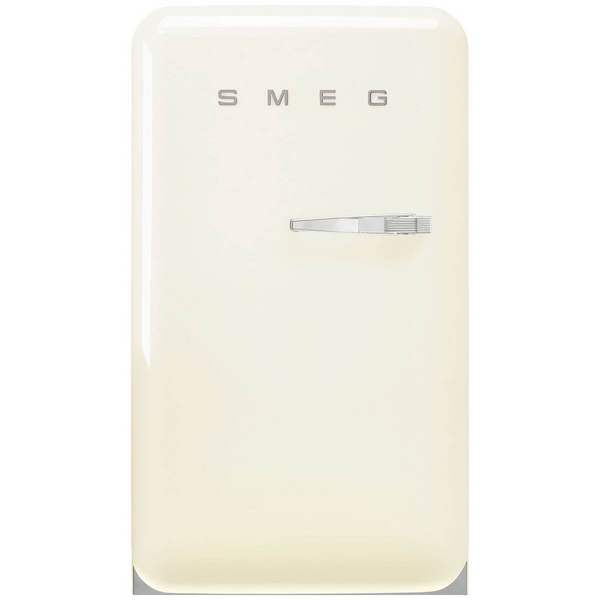 Smeg 50s Retro Style Happy Bar Fridge Left Hinge Cream FAB10HLCR6