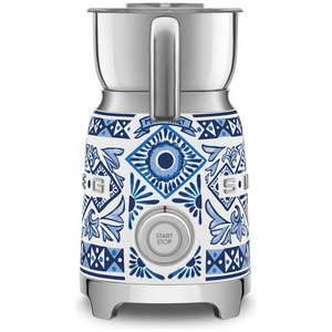 Smeg 50s Style Milk Frother Dolce & Gabbana Blu Mediterraneo MFF01DGBAU