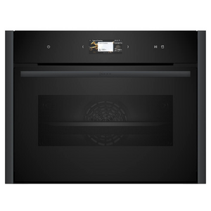 NEFF N90 Flex Design 60cm Compact Oven with Steam Anthracite Grey