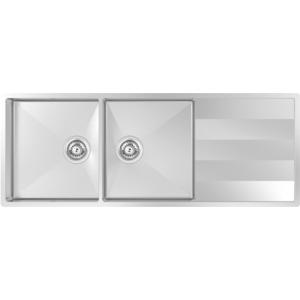 Abey Lugano Double Bowl Sink with Drainer