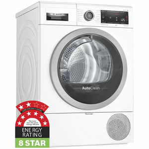 Bosch Series 8 9kg Heat Pump Tumble Dryer with Home Connect