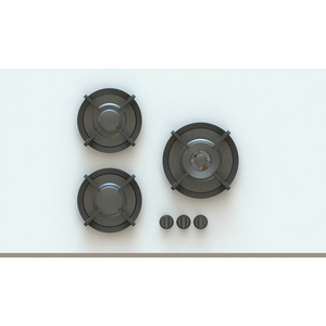Pitt Capital 3 Burner Natural Gas Cooktop Professional Brass