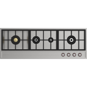 Spezialist 124cm Natural Gas Cooktop 4 Burner Stainless Steel Flush Mount