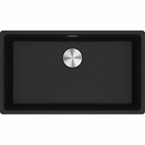 Franke Maris 720mm Single Bowl Flushmount Sink with Extension Drainer Onyx