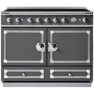 La Cornue Cornufe 110cm Induction Freestanding Oven Graphite with Polished Chrome