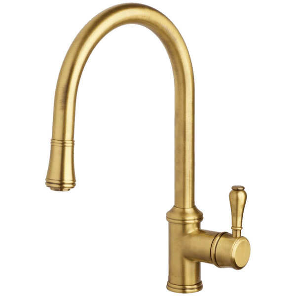Armando Vicario Provincial Pull Out Kitchen Mixer Tap Bronze 400674BR-LF