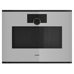 Gaggenau 60cm Minimalistic Series Compact Built-In Combi-Microwave Oven Right Hinge - Sterling