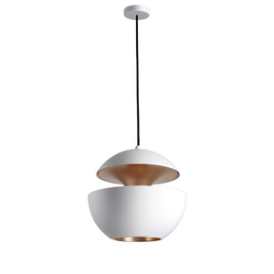 DCW Editions Here Comes The Sun 250 Pendant Light - White and Copper HCS250WHCOP