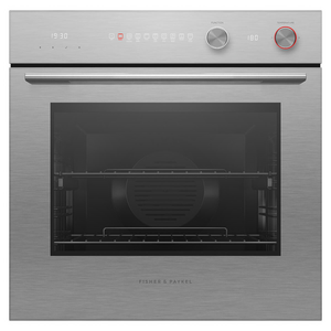 Fisher & Paykel 60cm Series 7 Contemporary Pyrolytic Oven Brushed Silver Glass 9 Function OB60SACPGX5
