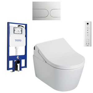 Toto Wall Hung Smart Toilet Suite with Auto Flush In-Wall Cistern and RX Washlet RX-WH-AUTOFLUSH