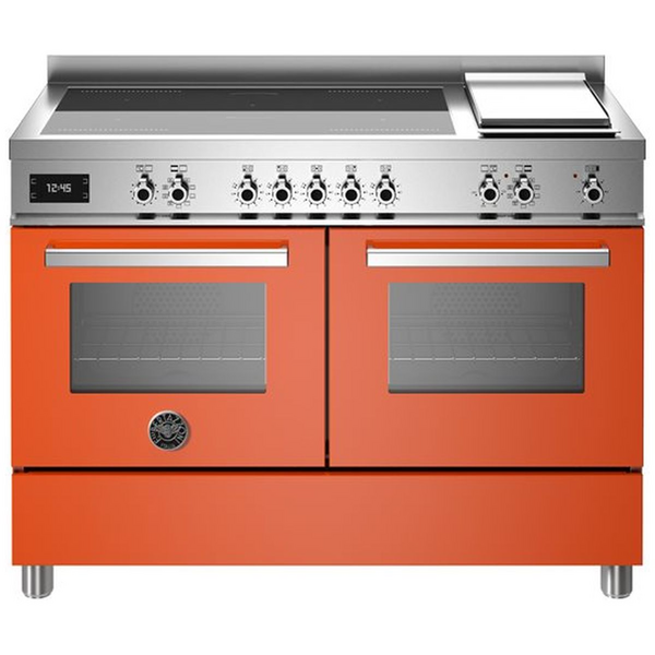 Bertazzoni 120cm Induction Cooktop & Griddle Plate Freestanding Double Oven PRO125I2EART