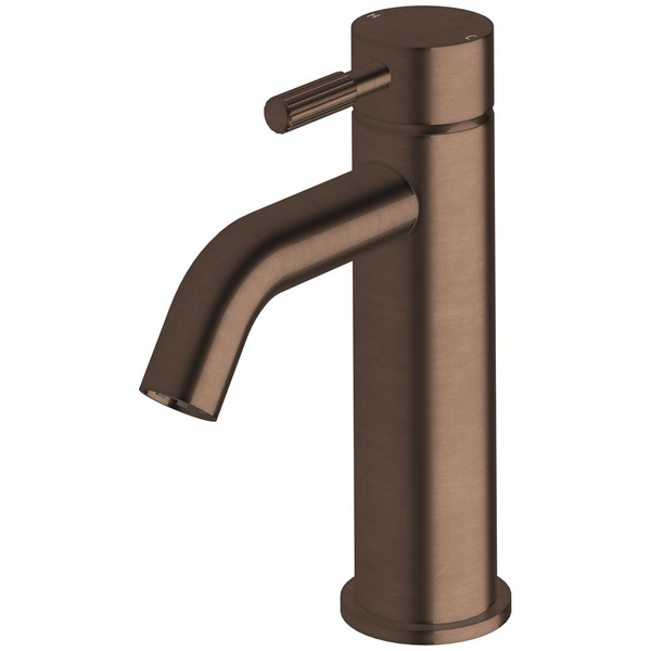 Sussex Taps Virgo Basin Mixer Tap Fluted Living Rustic Bronze VGBM-01-F-21
