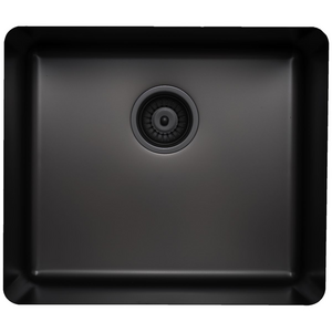 Titan Essentials 500mm Single Bowl Kitchen Sink - Matte Black