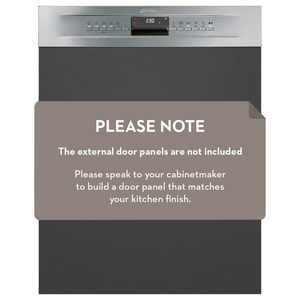 Smeg 60cm Semi Integrated Stainless Steel Dishwasher DWAI6234X4