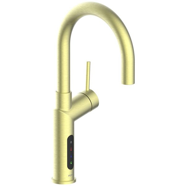 Peppy Taps Signature 5in1 Boiling Chilled and Sparkling Filtered Water Tap Brushed Brass Gold 5IN1BCSELECBBG