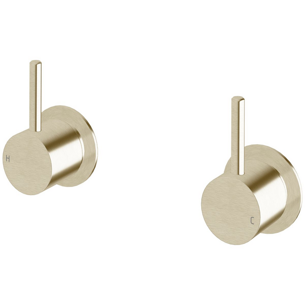 Sussex Taps Virgo Wall Top Assembly LUXPVD Brushed Platinum Gold VGWTA01-63
