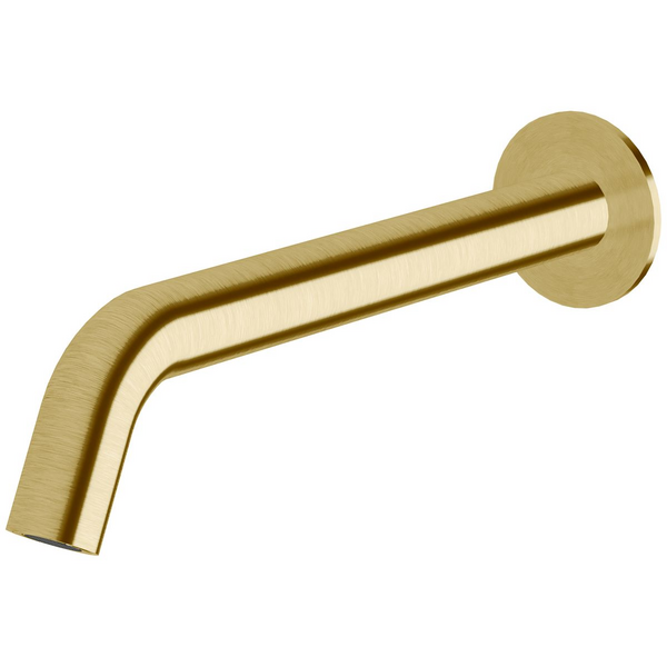 Sussex Taps Virgo Wall Basin or Bath Outlet 250mm LUXPVD Brushed Pure Gold VGWBBO25001-60
