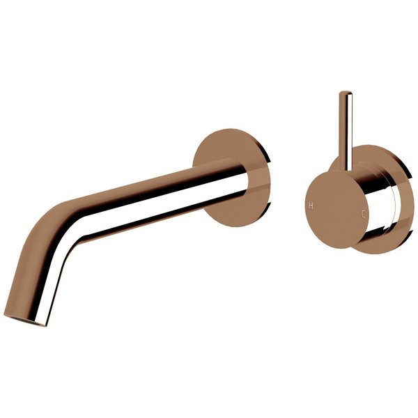Sussex Taps Virgo Wall Basin or Bath Mixer Outlet System 200mm LUXPVD Silk Rose Gold VGWBBMOS20001-65