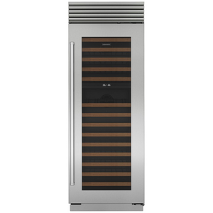 Sub-Zero Classic 146 Bottles Built-In Wine Storage Cabinet with Pro Handles - Right Hinge ICBCL3050WSPR