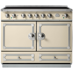 La Cornue Cornufe 110cm Induction Freestanding Oven Morning Dew with Brushed Nickel