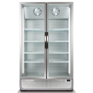 Husky 771L Double Door Upright Freezer White