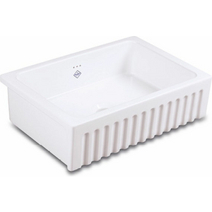 Shaws Bowland Single Bowl Handcrafted Fireclay Sink BLF5312WH