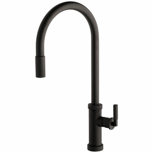 Armando Vicario Urban D Pull Out Kitchen Mixer - Black