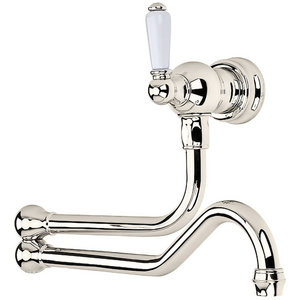Shaws by Perrin & Rowe Wall Mounted Pot Filler - Nickel