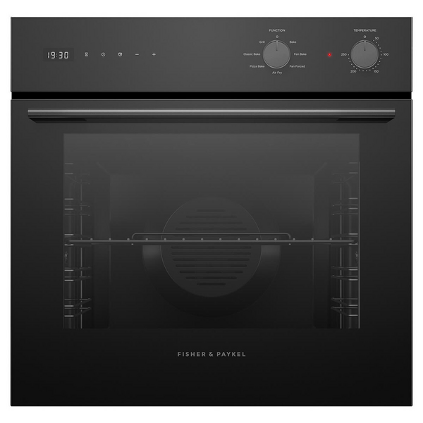 Fisher & Paykel 60cm Series 5 Contemporary Oven Black Glass 7 Function OB60SBC7B5