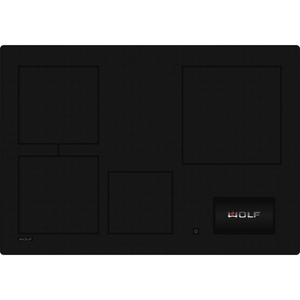WOLF Contemporary 76cm Induction Cooktop - Black
